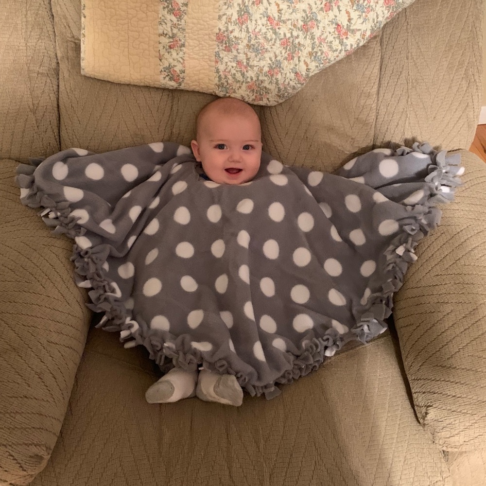 Winter baby poncho